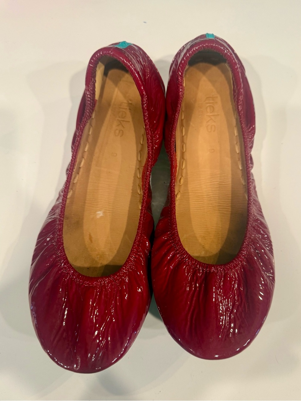 Tieks Women's Ruby Red Patent Ballet Flats